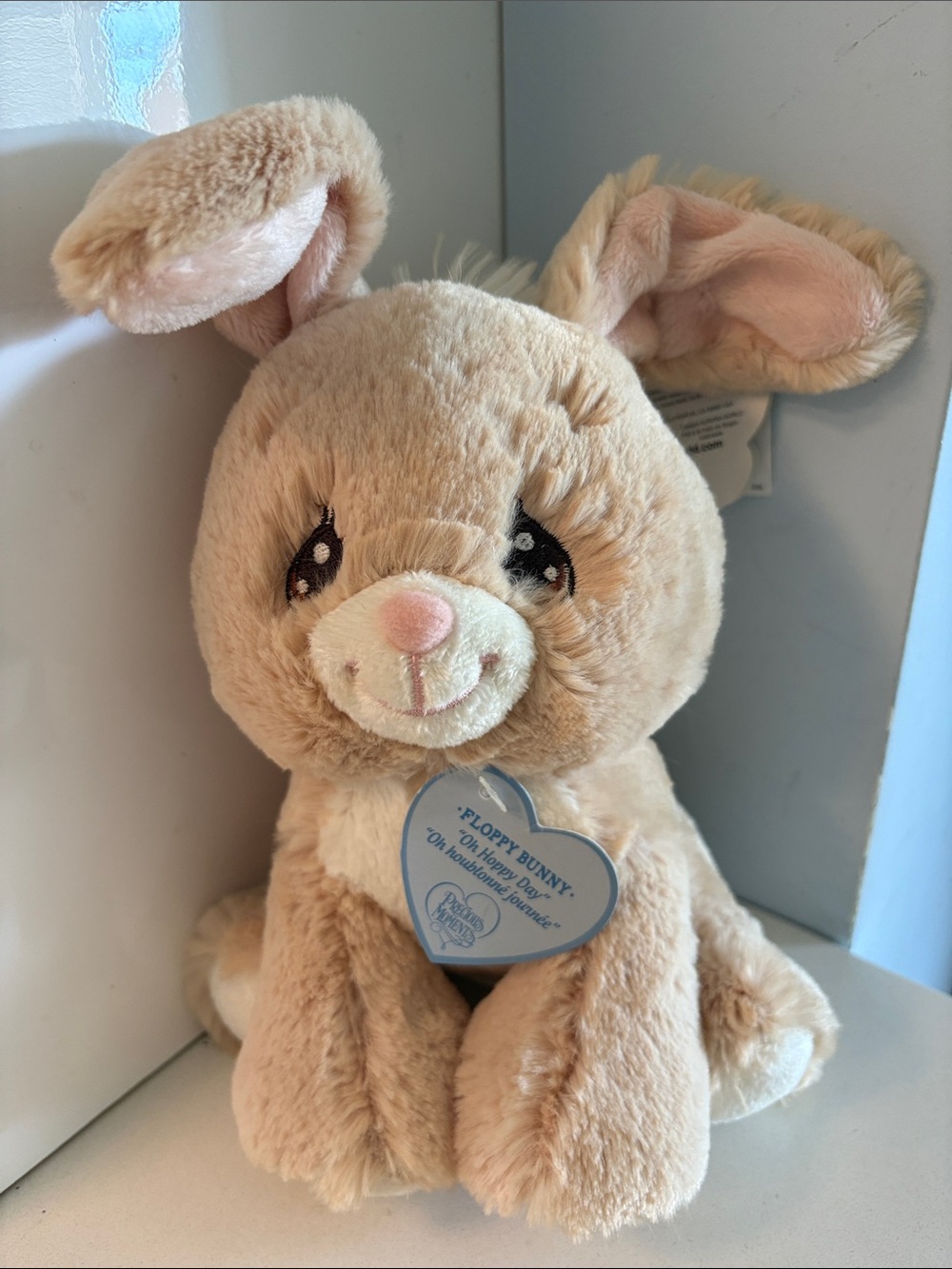 Aurora Precious Moments ‘Floppy Bunny’ Beige Plush Bunny